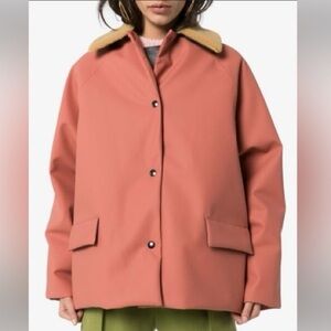 KASSL EDITIONS work jacket sherpa salmon pink
